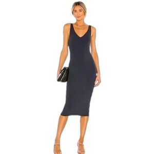 Revolve NEW One Grey Day Pacey Midi Dress in Slate SIZE SMALL